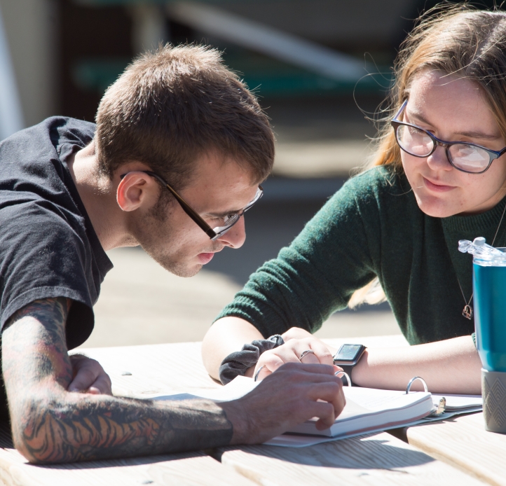 unversity students reading together