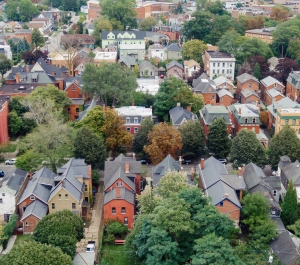 Buffalo NY homes from above