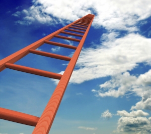 Ladder in the clouds