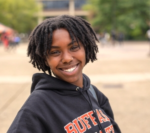 Smiling student